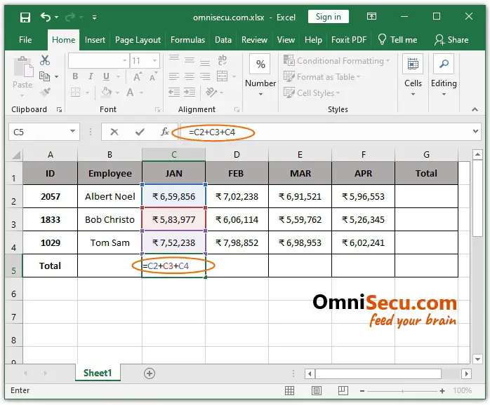 How To Write Formulas In Excel Using Cell Reference Or Range Reference 