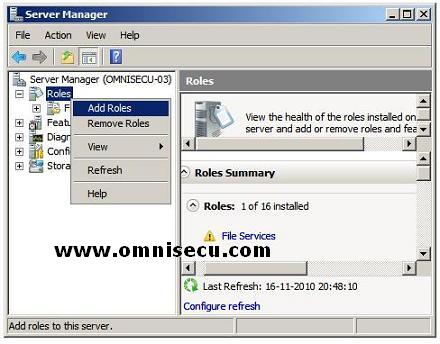 Install Internet Information Services Manager Windows 7