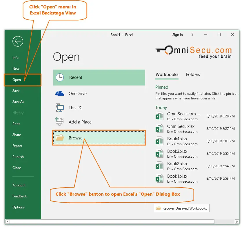 How To Open An Excel File