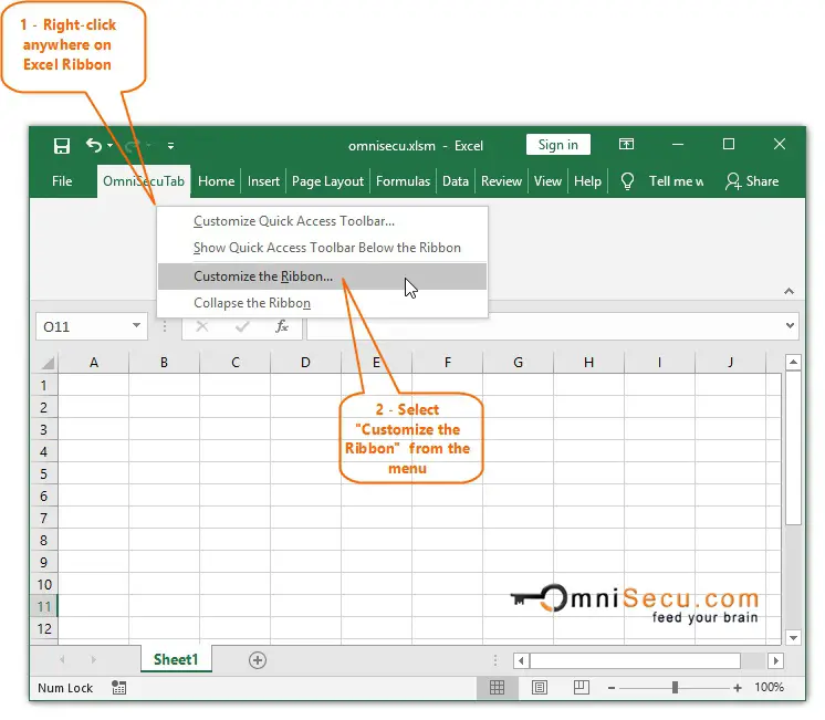 How To Add A Macro To Excel Ribbon