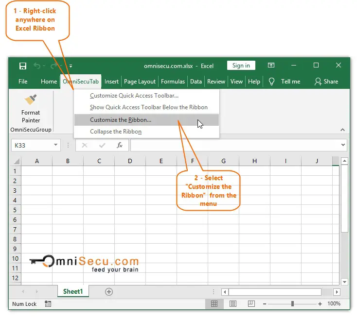 How To Change The Position Of Tab On Excel Ribbon Bank2home