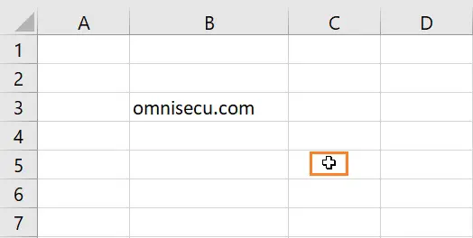 Excel General Select mouse pointer shape