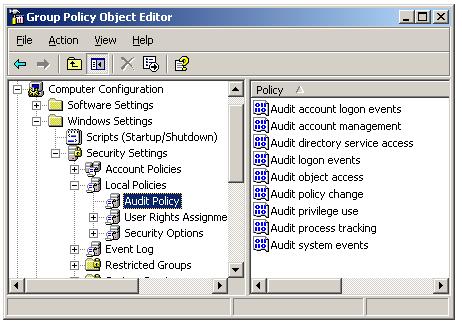 Windows Group Policy Auditing